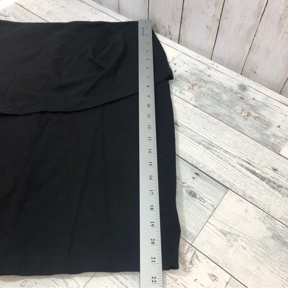 CAbi Black Overlay Professional Pencil Skirt 8
